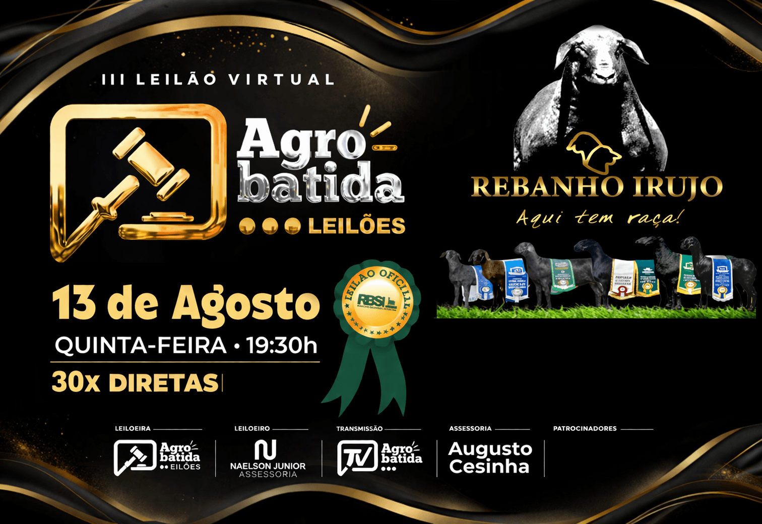 III LEILÃO VIRTUAL REBANHO IRUJO
